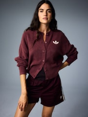 adidas Originals Brown Essential Knit Cardigan - Image 4 of 17