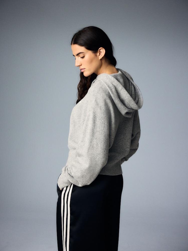 Сірий - adidas Originals Essential Knit Hoodie - Image 2 of 11