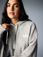 Сірий - adidas Originals Essential Knit Hoodie - Image 3 of 11