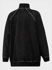 adidas Originals Black Denim Superstar Oversized Track Top - Image 6 of 6
