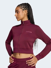 adidas Maroon Red Glam Tracksuit - Image 4 of 5