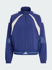 adidas Dark Blue Hyperglam Wind DNA Sweat Top - Image 7 of 7