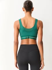 adidas Dark Green Hyperglam Training Bra - Image 3 of 5