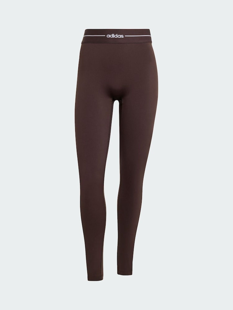Brun - Adidas Hyperglam Leggings i full längd - Bild 5 av 5