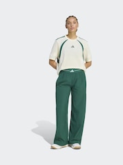 Dunkelgrün - adidas Hyperglam Wide Leg Trousers - Bild 3 von 6