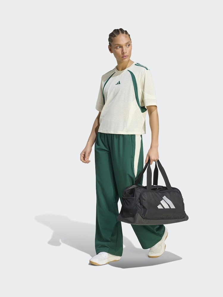 Dunkelgrün - adidas Hyperglam Wide Leg Trousers - Bild 6 von 6