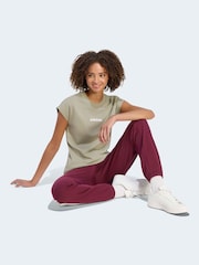 أخضر فاتح - تيشرت جيرسيه ناعم تشكيلة Essentials من adidas - صورة 3 من 6