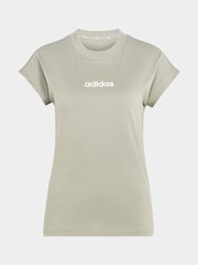 أخضر فاتح - تيشرت جيرسيه ناعم تشكيلة Essentials من adidas - صورة 6 من 6