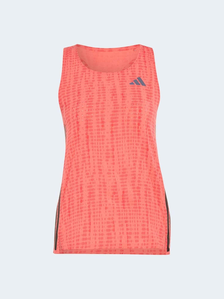 adidas Bright Pink adizero Run Vest - Image 1 of 1 adidas Bright Pink adizero Run Vest - Image 1 of 1