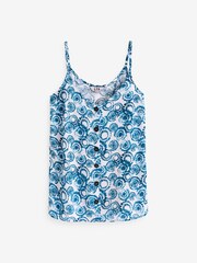 Long Tall Sally White Button Through Circle Printed Cami - Image 5 of 5