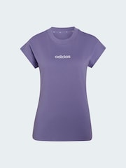 丁香紫 - adidas 基本款單面平織 T 裇 - 圖片 1/1