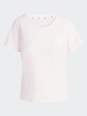 adidas Light Pink Workout Essentials Minimal Scoop T-Shirt - Image 5 of 5