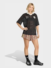 adidas Black X Farm Rio Premium Lace Polo Top - Image 1 of 5