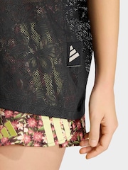adidas Black X Farm Rio Premium Lace Polo Top - Image 4 of 5