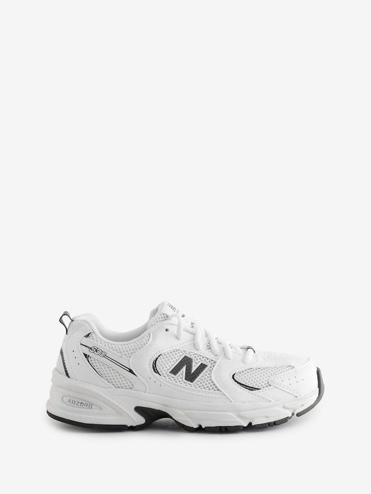 New Balance White/Black 530 Trainers - Image 1 of 1