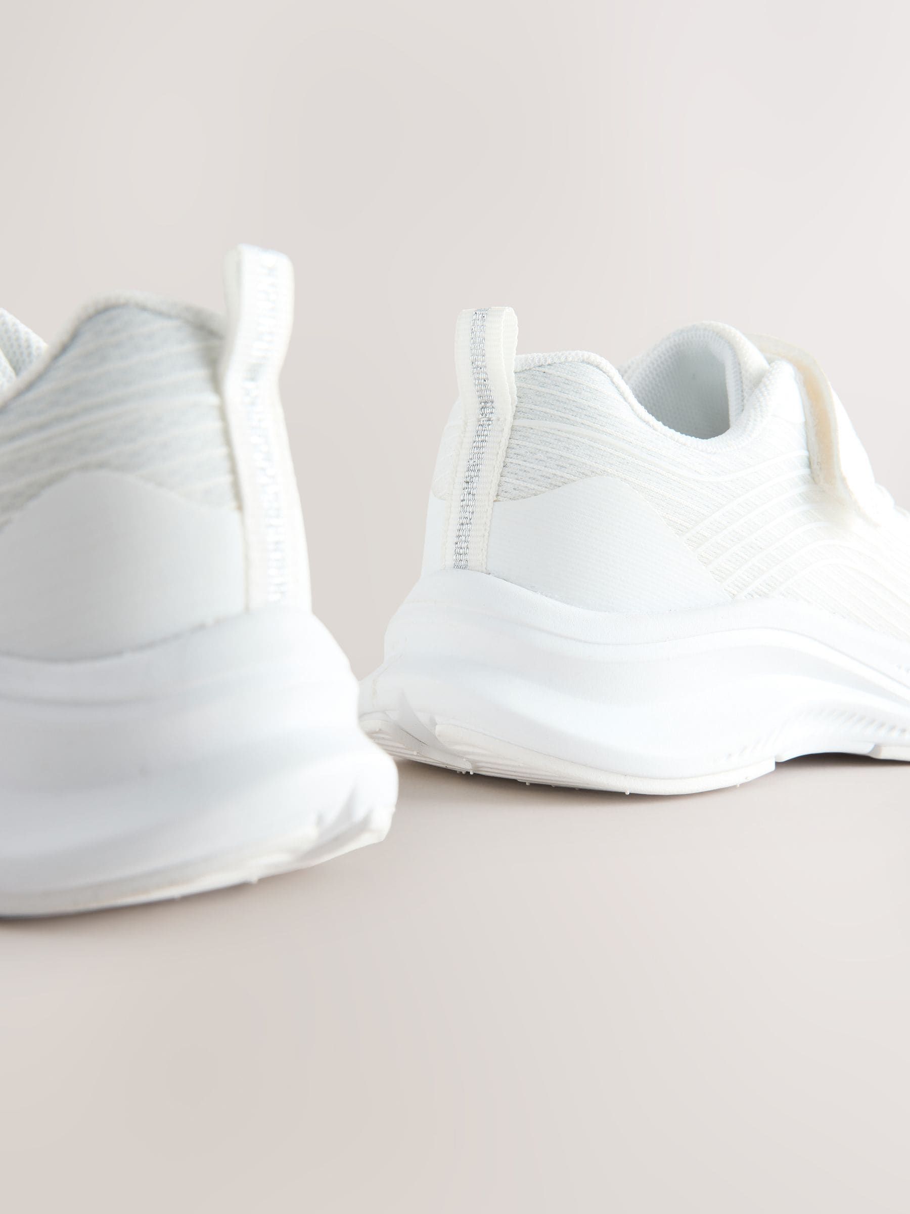 Buy White Wide Fit (G) Elastic Lace-Up Trainers from Next Romania