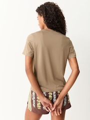 adidas Brown Workout Essentials Crew Neck T-Shirt - Image 2 of 7