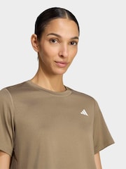 adidas Brown Workout Essentials Crew Neck T-Shirt - Image 5 of 7