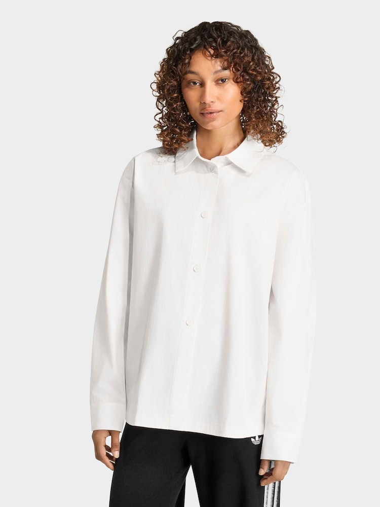 adidas Originals White Shirt - Image 1 of 6 adidas Originals White Shirt - Image 1 of 6