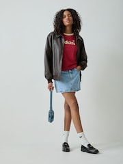 adidas Originals Red Mesh T-Shirt - Image 2 of 5