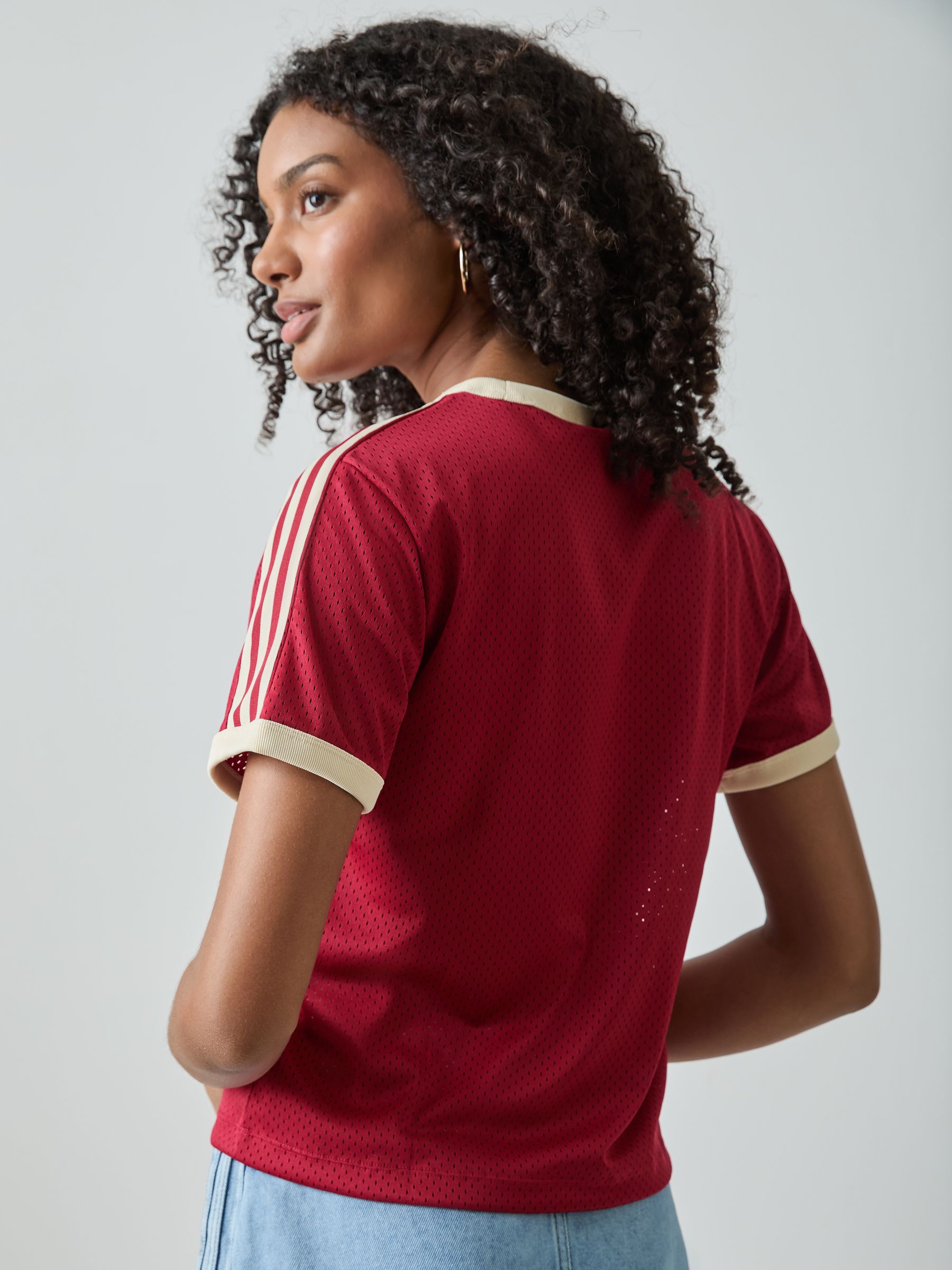 Buy adidas Originals Red Mesh T-Shirt from the Next UK online shop