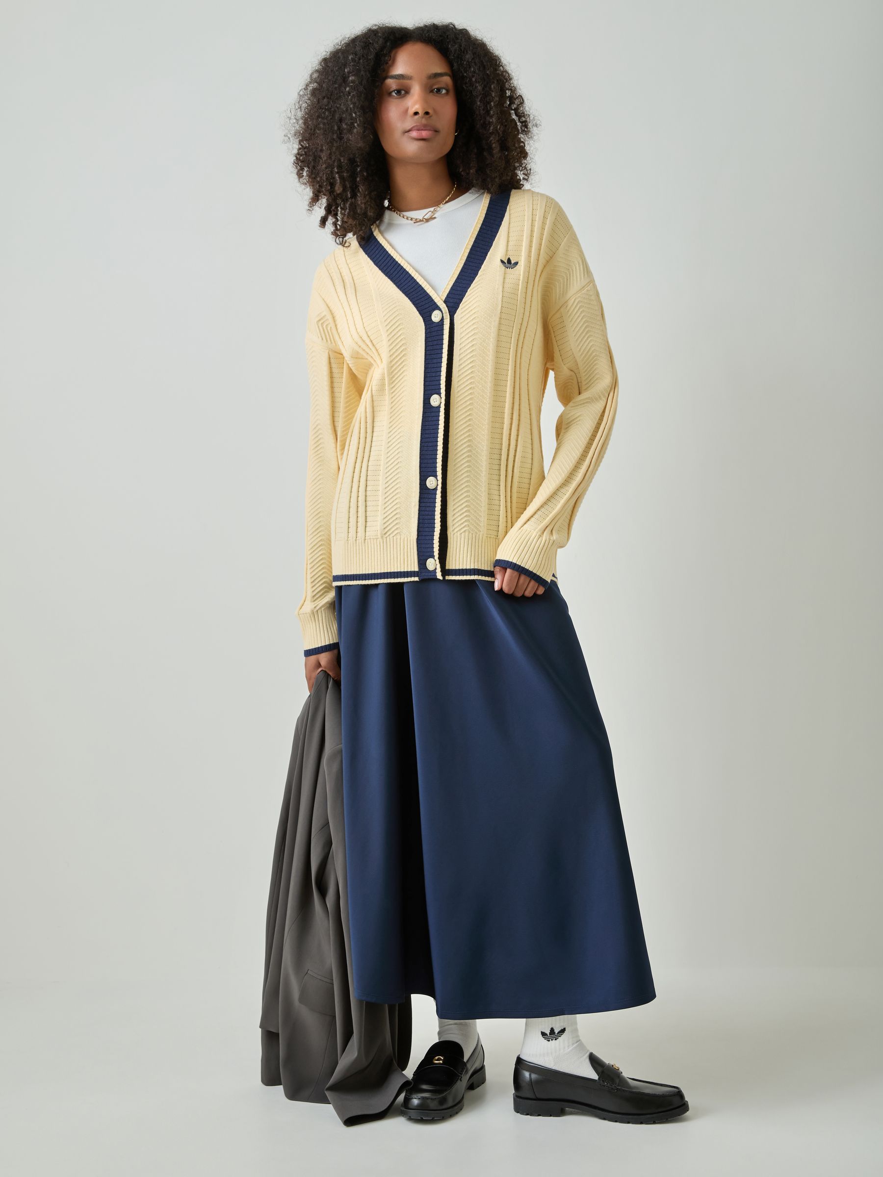Buy adidas Originals Yellow Cable Knit Cardigan from Next USA