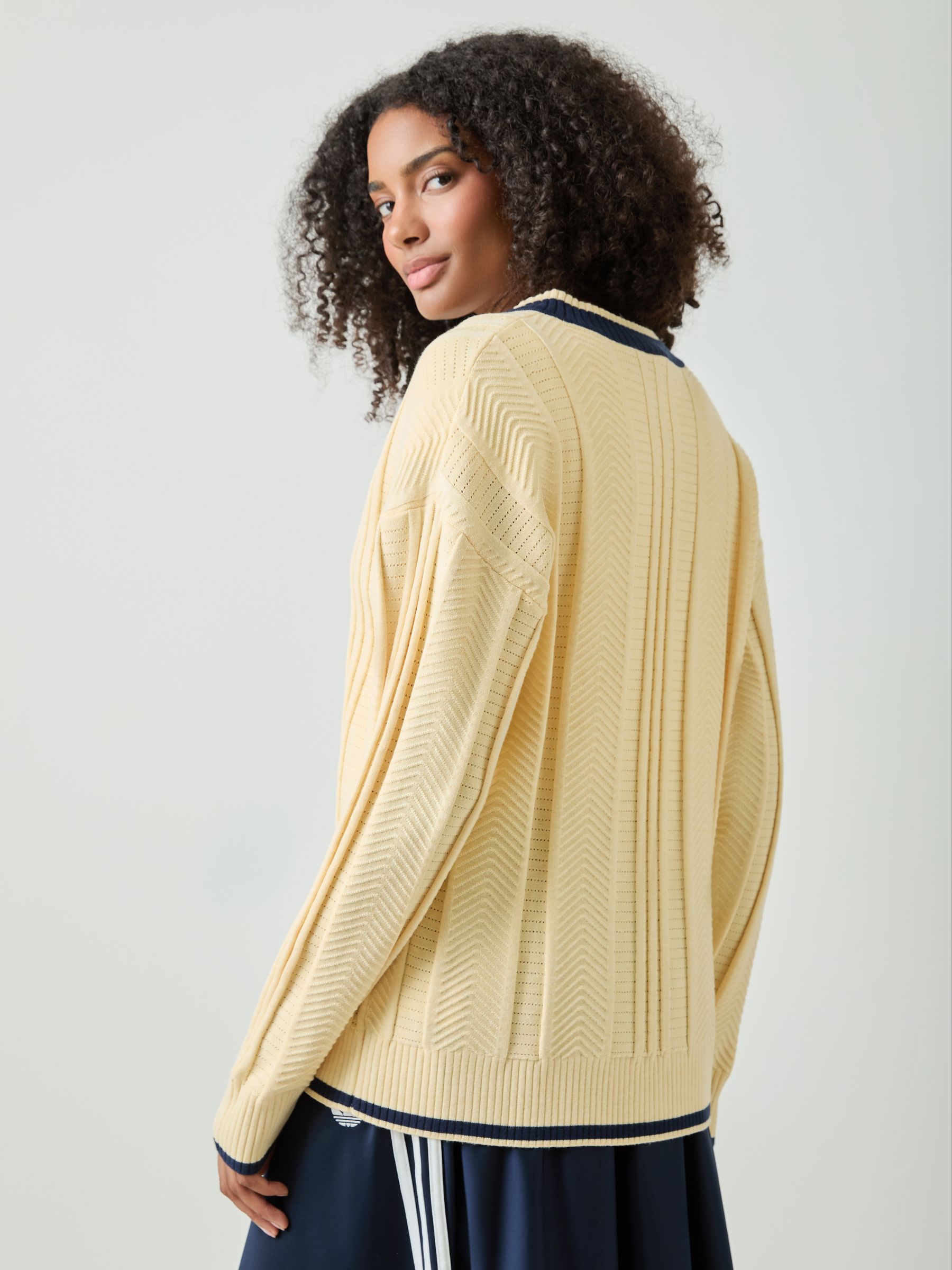 Buy adidas Originals Yellow Cable Knit Cardigan from Next USA
