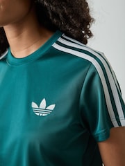 adidas Originals Green/White Firebird T-Shirt - Image 4 of 5