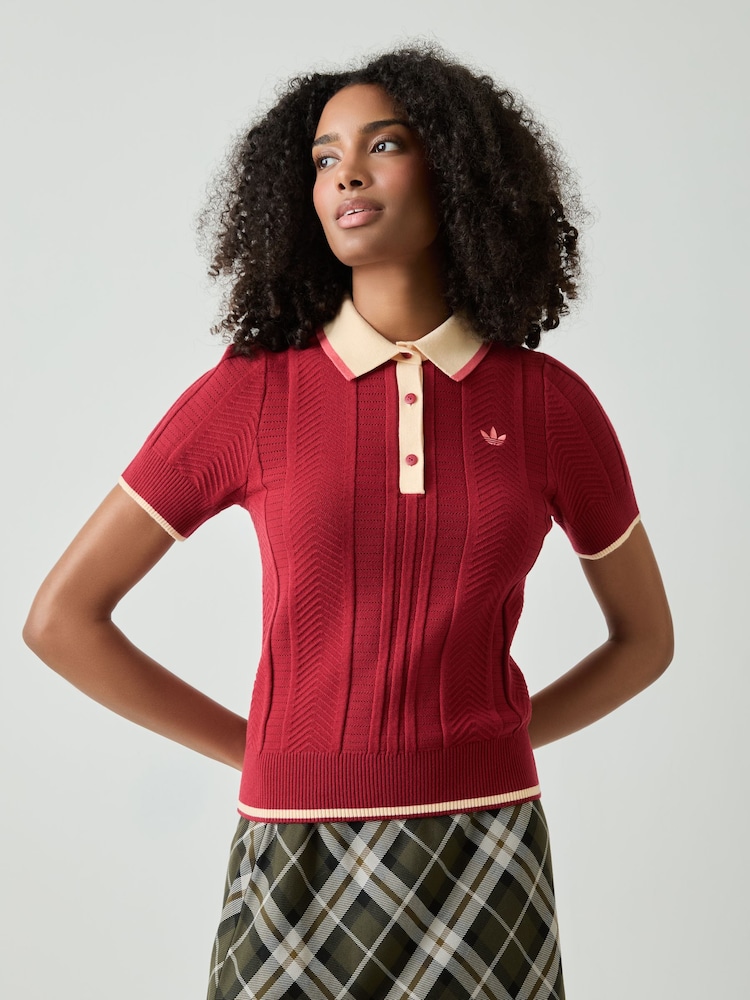 adidas originals Red Polo Shirts - Image 1 of 4 adidas originals Red Polo Shirts - Image 1 of 4