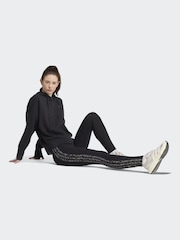 adidas Black Essentials Animal 3-Stripes Leggings - Image 3 of 6
