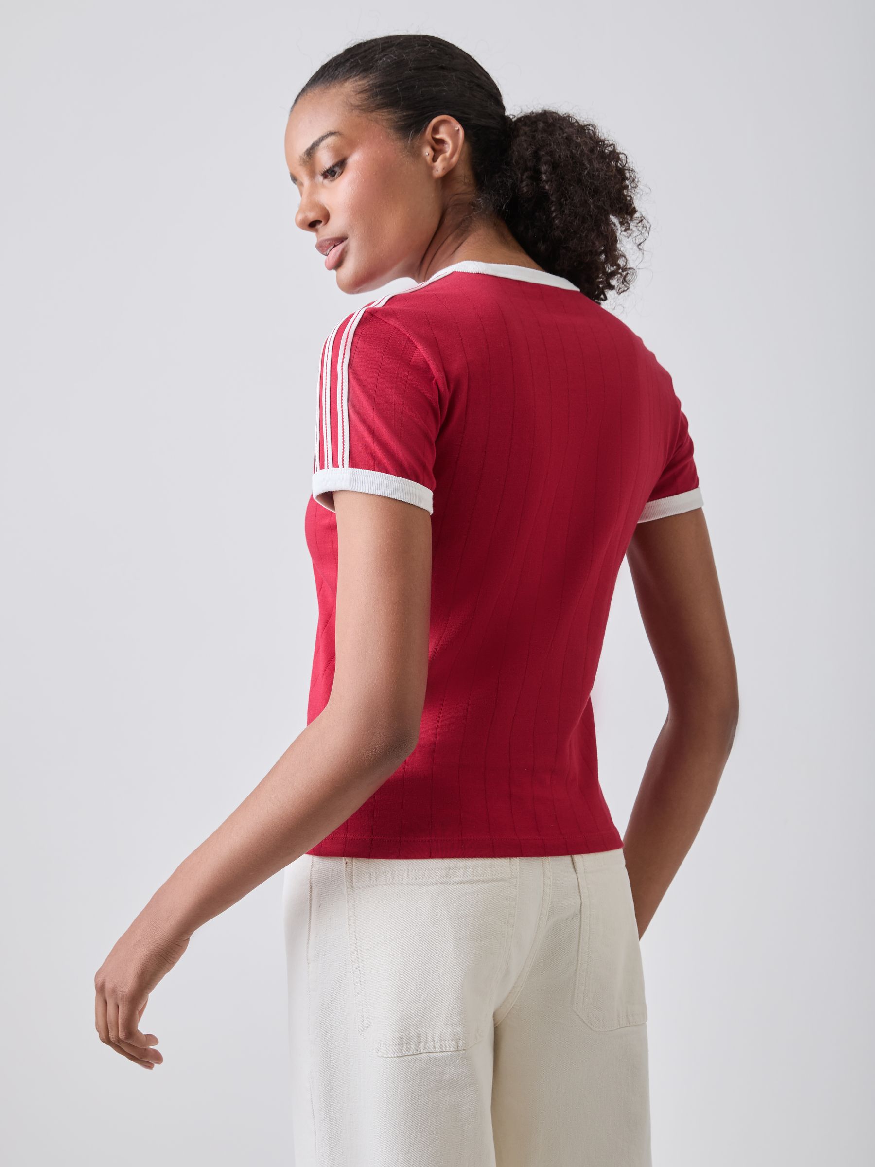 Buy adidas Originals Red Pinstripe Short Sleeve T-Shirt from Next USA