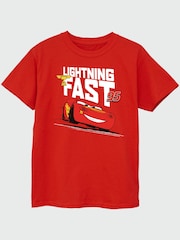 Brands In Red Disney Cars T-Shirts 3 Pack - Image 4 of 4