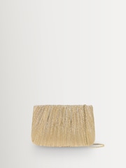 Loeffler Randall Gold Brit Pleated Clutch - Image 1 of 5
