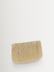 Loeffler Randall Gold Brit Pleated Clutch - Image 2 of 5