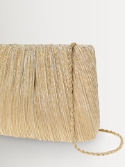 Loeffler Randall Gold Brit Pleated Clutch - Image 4 of 5