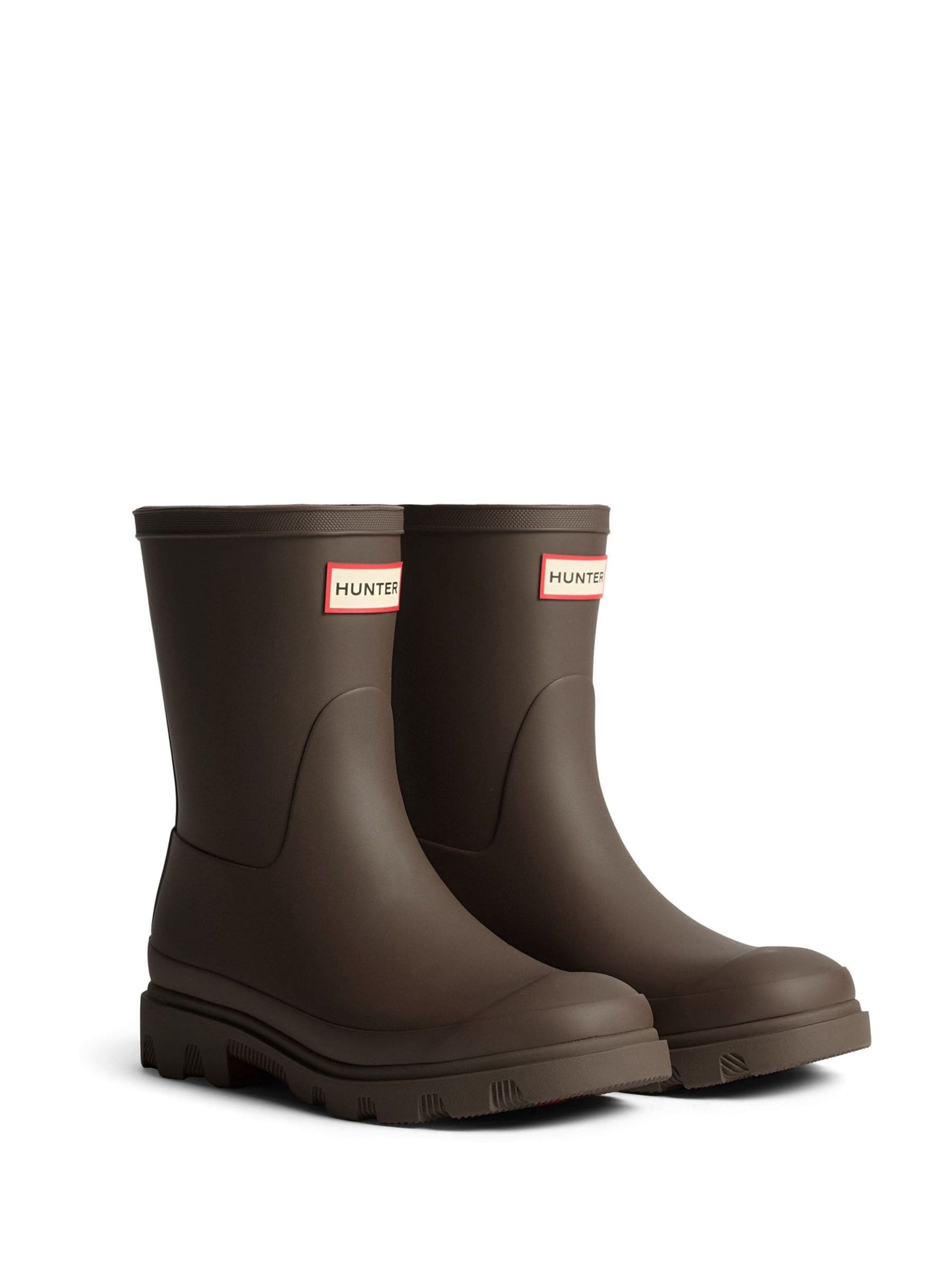 Hunter Men's Brown Downpour Short Boots