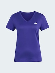 Пурпурно-белый - Футболка с V-образным вырезом adidas Workout Essentials - Изображение 1 1