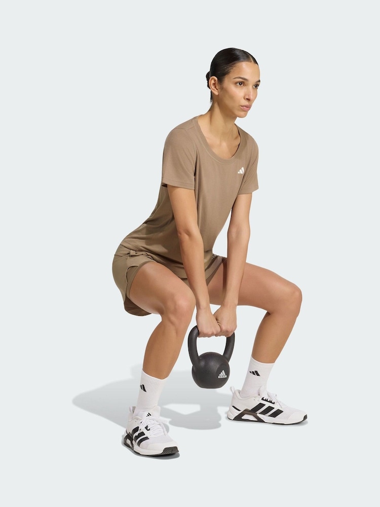 Vert kaki - Short adidas Workout Essentials 2In1 - Image 2 sur 5