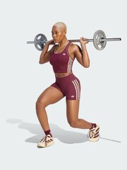 adidas Maroon Red x Originals 3-Stripes Training Vest - Image 1 of 5