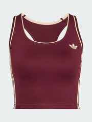 adidas Maroon Red x Originals 3-Stripes Training Vest - Image 5 of 5