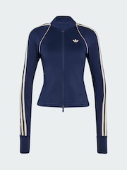 adidas Originals Blue Sports 3 Stripe Full Zip Training Top - Image 7 of 7