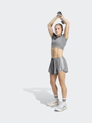 adidas Originals Grey Sports Ruffle Training Shorts - Image 7 of 14