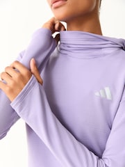 Фіолетовий - adidas adi365 Run Long Sleeve Top - Image 4 of 5