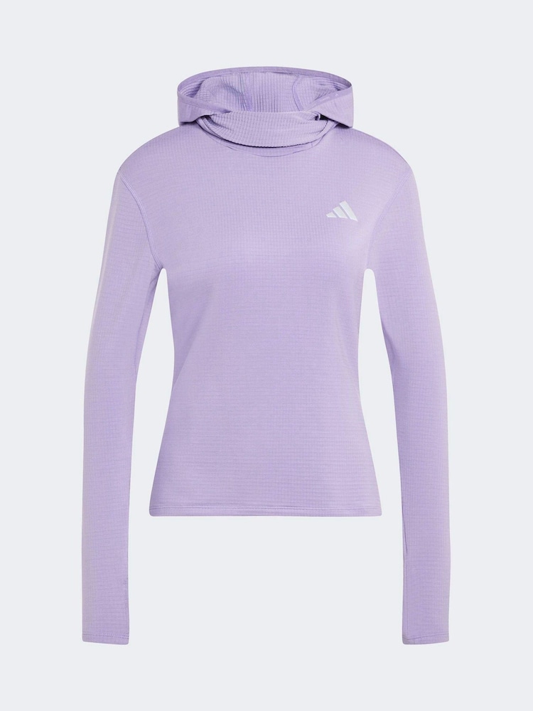 Фіолетовий - adidas adi365 Run Long Sleeve Top - Image 5 of 5