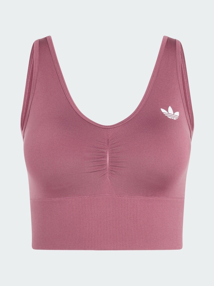 Czerwony - adidas originals Seamless Bralette - Obraz 5 z 5