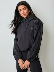 adidas Black x Originals 1/2 Zip Hooded Jacket - Image 1 of 5
