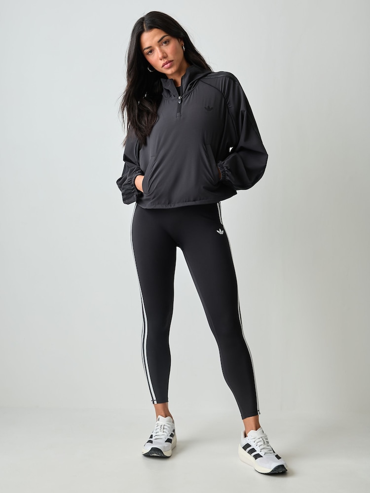 adidas Black x Originals 1/2 Zip Hooded Jacket - Image 2 of 5 adidas Black x Originals 1/2 Zip Hooded Jacket - Image 2 of 5