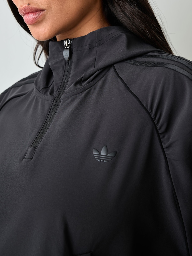 adidas Black x Originals 1/2 Zip Hooded Jacket - Image 5 of 5 adidas Black x Originals 1/2 Zip Hooded Jacket - Image 5 of 5