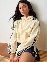 adidas Originals Cream Sport Cover-Up Sweat Top - Image 4 of 9
