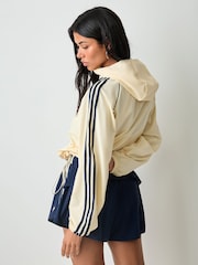 adidas Originals Cream Sport Cover-Up Sweat Top - Image 7 of 9